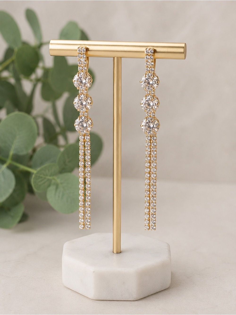 A New Day Rhinestone Dangle Earrings (BR999/4)